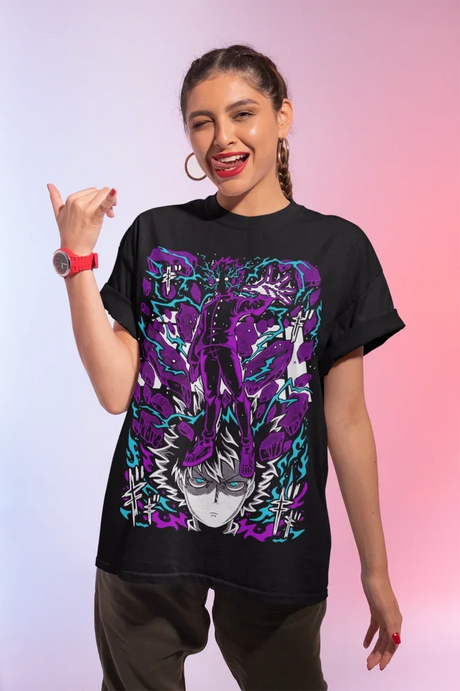 Unleash the power of Shigeo with this striking tee, showcasing iconic artwork. If you are looking for more Mob Psycho 100 Merch, We have it all! | Check out all our Anime Merch now!