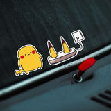 Pikachu Power-Up Car Sticker Set