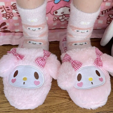 Snuggle up with our awesome new cute  Snuggle Paws Collection - Kawaii Sanrio Plush Socks Trio | Here at Everythinganimee we have the worlds best anime merch | Free Global Shipping