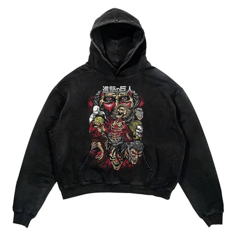 This hoodie carries the fierce spirit of the anime's beloved characters. | If you are looking for more Attack of Titan Merch, We have it all! | Check out all our Anime Merch now!