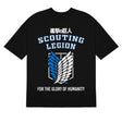 Here at Everythinganimee we have the best anime shirts in the world.
Join the ranks of humanity’s bravest with the Scouting Legion Glory Tee, inspired by the epic anime Attack on Titan. Featuring the iconic wings of freedom emblem, this shirt represents the relentless spirit of the Survey Corps.