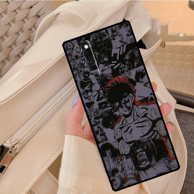 Hajime no Ippo Cute Anime Silicone Case For Samsung Galaxy S22 S21 Ultra Note 20 S8 S9 S10 Note 10 Plus S20 FE Cover, everythinganimee