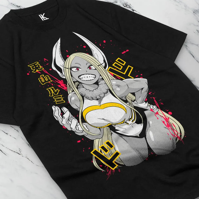 Here at Everythinganimee we have the best anime shirts in the world.
Unleash your inner hero with this stunning Rabbit Hero Mirko tee! Featuring the fierce and unstoppable Mirko in a powerful pose, this shirt captures the energy and excitement of the anime. 