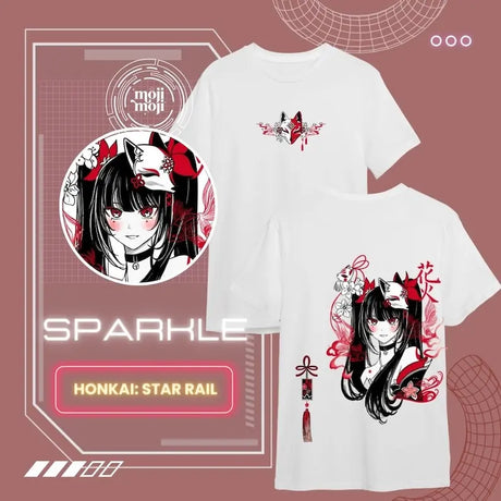 Immerse yourself in this striking Honkai Tee, perfect for anime fans. Looking for more Sparkle merch? Explore our full collection of anime merch now!