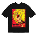 Here at Everythinganimee we have the best anime shirts in the world.
Unleash the power of the Colossal Titan with this bold and fiery design from Attack on Titan. Featuring intense reds and yellows that capture the energy of the battle, this tee is a must-have for any AoT fan who loves striking visuals.