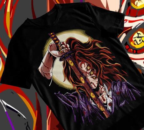 Immerse yourself with this striking tee featuring the unyielding Kokushibo tee. If you are looking for more Demon Slayer Merch, We have it all! | Check out all our Anime Merch now!