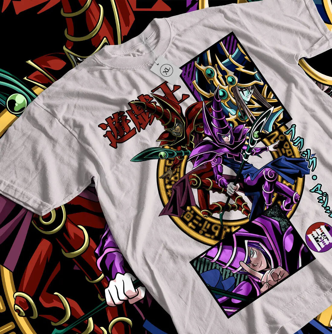 Immerse yourself in this Dark Magician tee, perfect for anime fans. Looking for more Yu-Gi-Oh! merch? Explore our full collection of anime merch now!