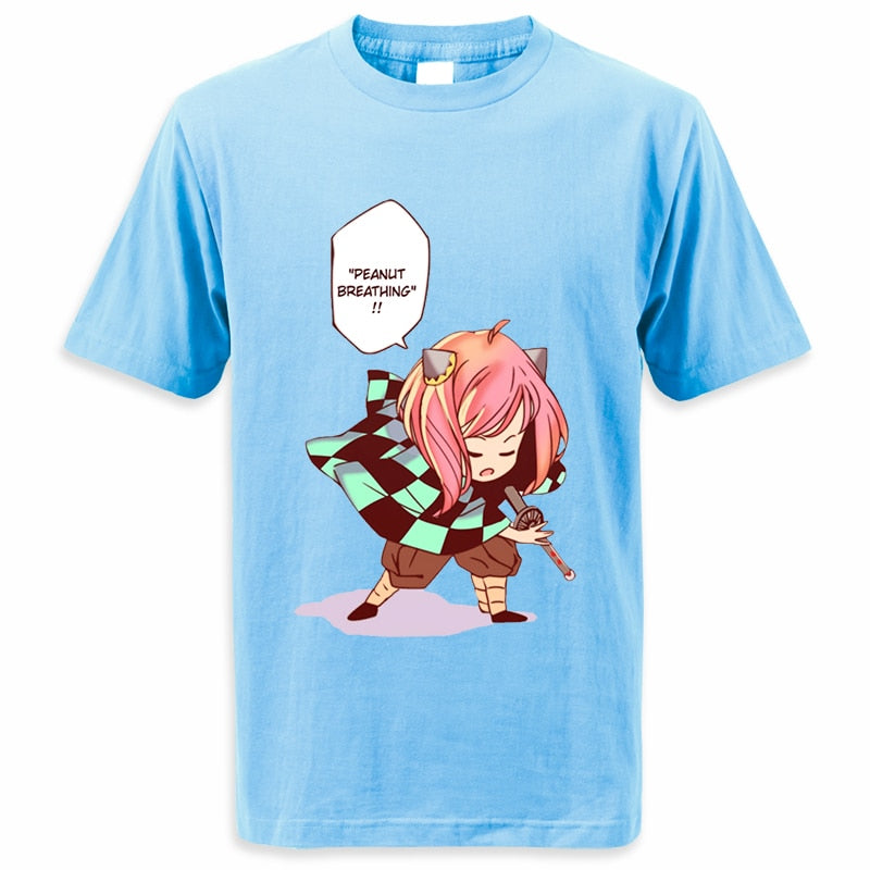 Peanut Breathing Anya - Cross-Anime Fusion Tee