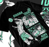 Here at Everythinganimee we have the best anime shirts in the world. 
Celebrate the iconic setter, Oikawa Tooru, from Haikyuu!! with this bold and dynamic tee. 