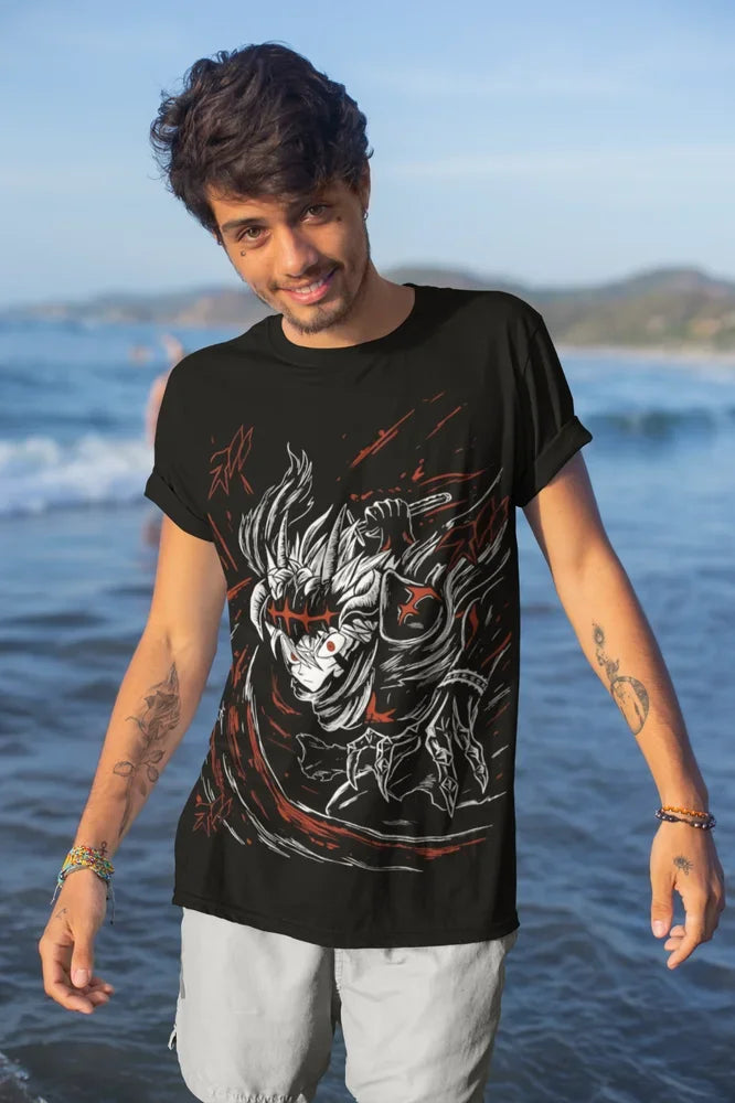 Here at Everythinganimee we have only the best anime merch! Free Global Shipping.
Unleash the power of the Black Clover with this amazing tee. Featuring a bold and intense design