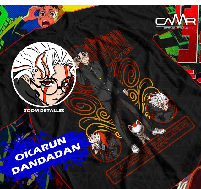 Immerse yourself in this striking Okarun Tee, perfect for anime fans. Looking for more Dandadan merch? Explore our full collection of anime merch now!