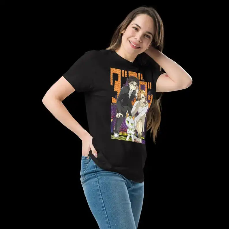 Immerse yourself in this striking Dandadan Tee, perfect for anime fans Looking for more Dandadan merch? Explore our full collection of anime merch now!