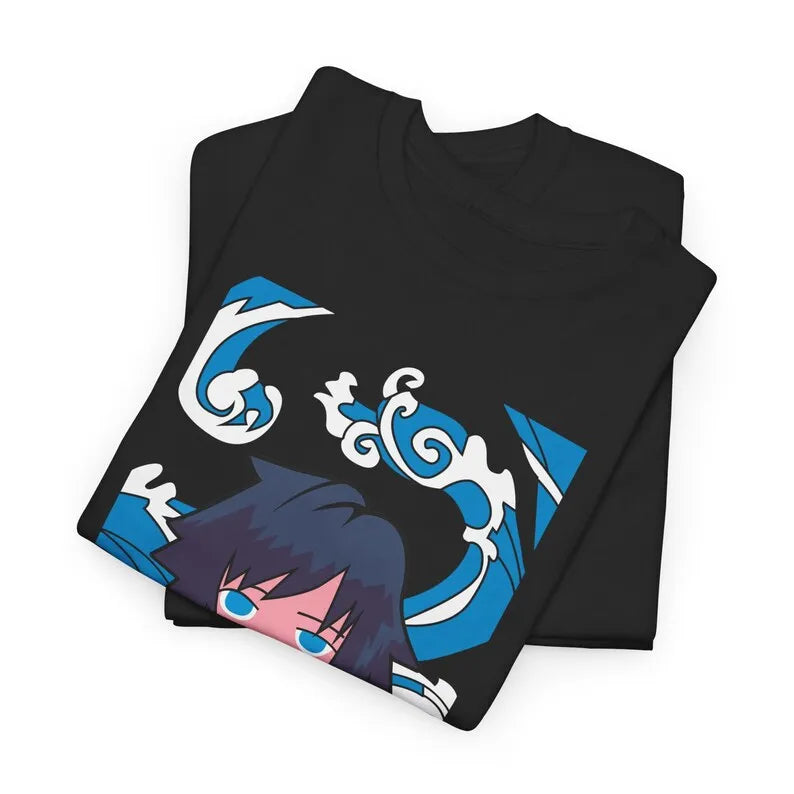 Immerse yourself in this striking Giyu Tee, perfect for anime fans Looking for more Demon Slayer merch? Explore our full collection of anime merch now!