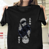 This shirt features a striking graphic of Satoru Gojo, the renowned Jujutsu sorcerer. If you are looking for more Jujutsu Kaisen Merch, We have it all! | Check out all our Anime Merch now!