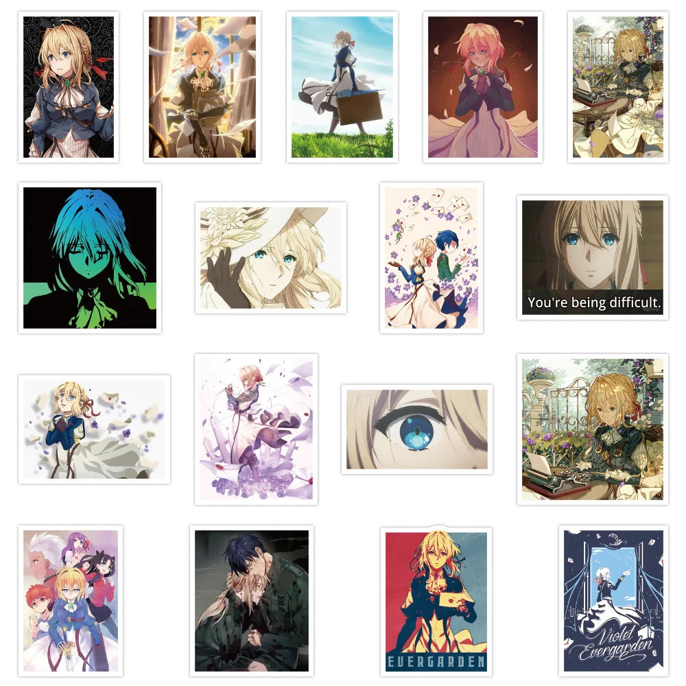 Violet Evergarden Characters Stickers | Violet Evergarden Merch –  EVERYTHING ANIMEE AUSTRALIA PTY LTD