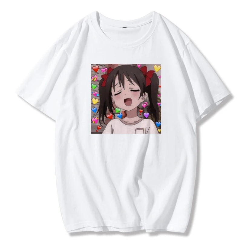 This tee adorned with a unique anime girl character print, rendered in charming kawaii art style. If you are looking for more Anime Merch, We have it all! | Check out all our Anime Merch now!