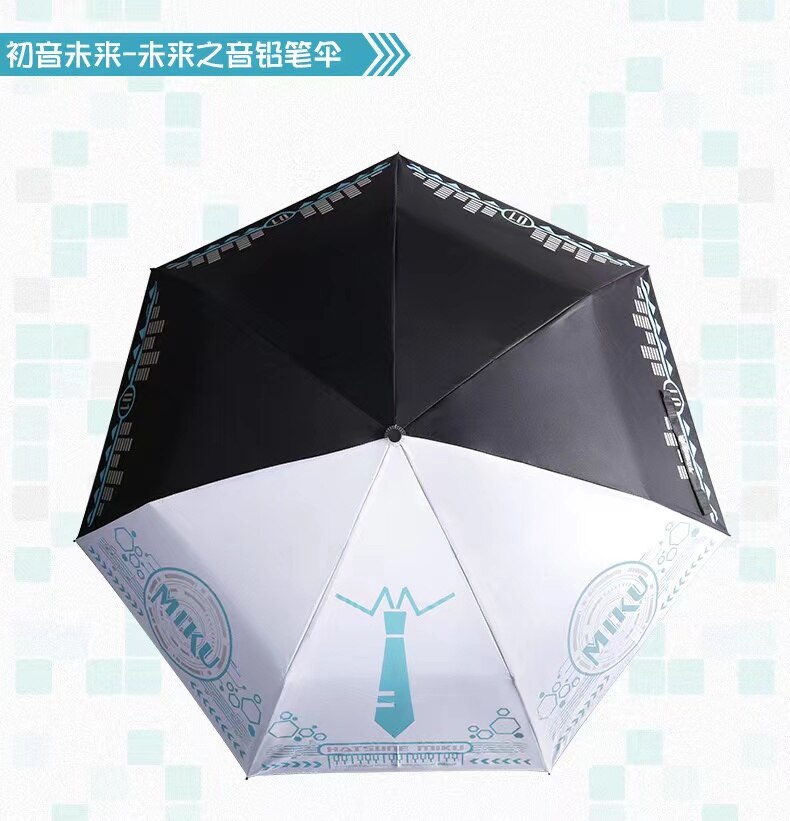 Hatsune Miku Color-Changing Folding Umbrella - Embrace Rainy Days with Vocaloid Style!