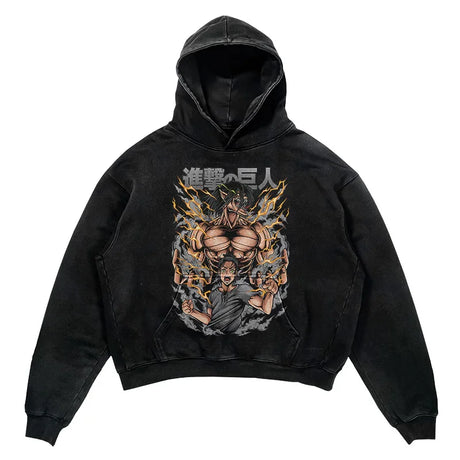 This hoodie carries the fierce spirit of the anime's beloved characters. | If you are looking for more Attack of Titan Merch, We have it all! | Check out all our Anime Merch now!