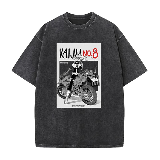 Here at Everythinganimee we have only the best anime merch! Free Global Shipping.
Dive into the world of Kaiju No. 8 with this stunning acid-washed shirt, featuring Kikoru in a bold and edgy design. Perfect for anime enthusiasts who appreciate high-quality apparel with a distinctive, worn-in look.