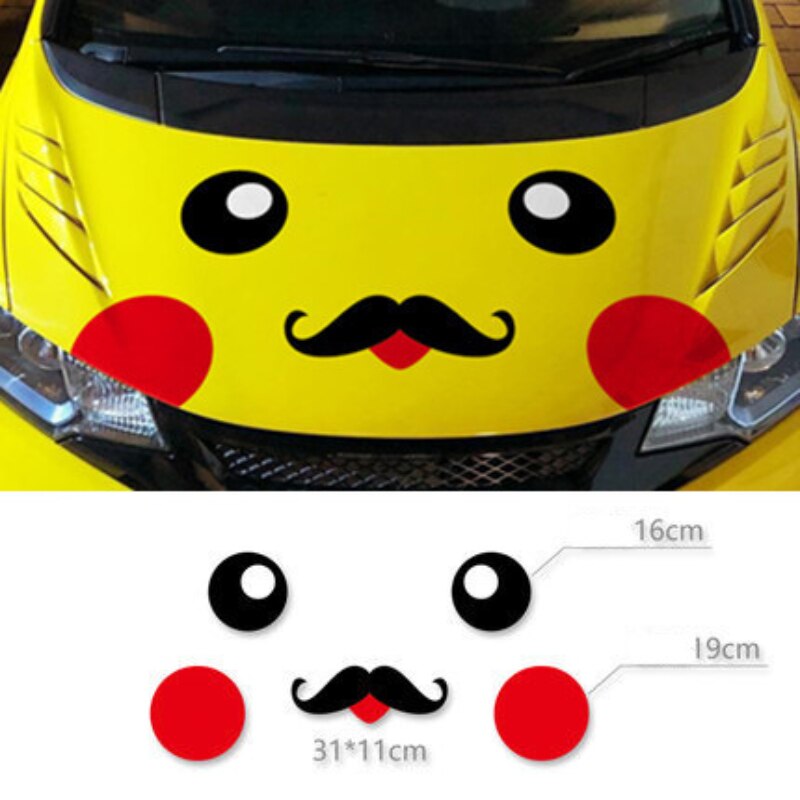 Pokémon Pikachu Face Stickers