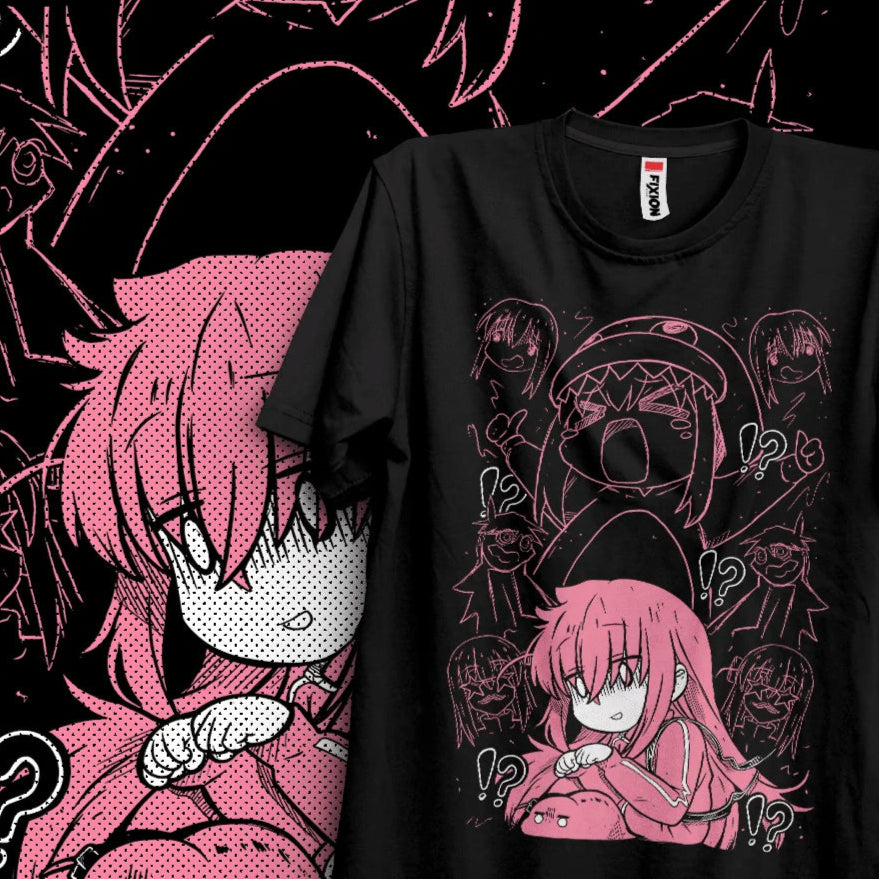 This tee captures the magic of Hitori Gotou. If you're looking for more Hunter x Hunter merch, we have it all! Check out our anime merch now—free shipping!