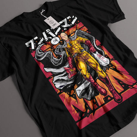 This tee captures the magic of Saitama. If you're looking for more One Punch Man merch, we have it all! Check out our anime merch now—free shipping!