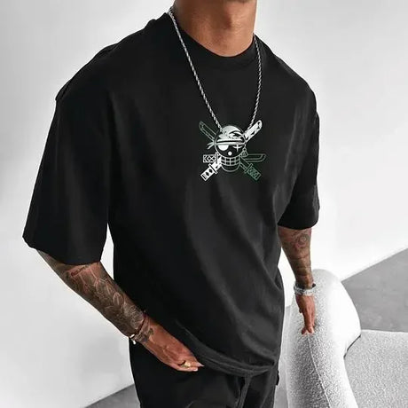 This tee captures the magic of Roronoa Zoro. If you're looking for more One Piece merch,we have it all! Check out our anime merch now—free shipping!