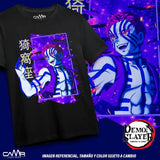 Here at Everythinganimee we have the best anime shirts in the world.
Dive into the world of Demon Slayer with this fierce Akaza tee, showcasing one of the most powerful Upper Moons in vivid detail.