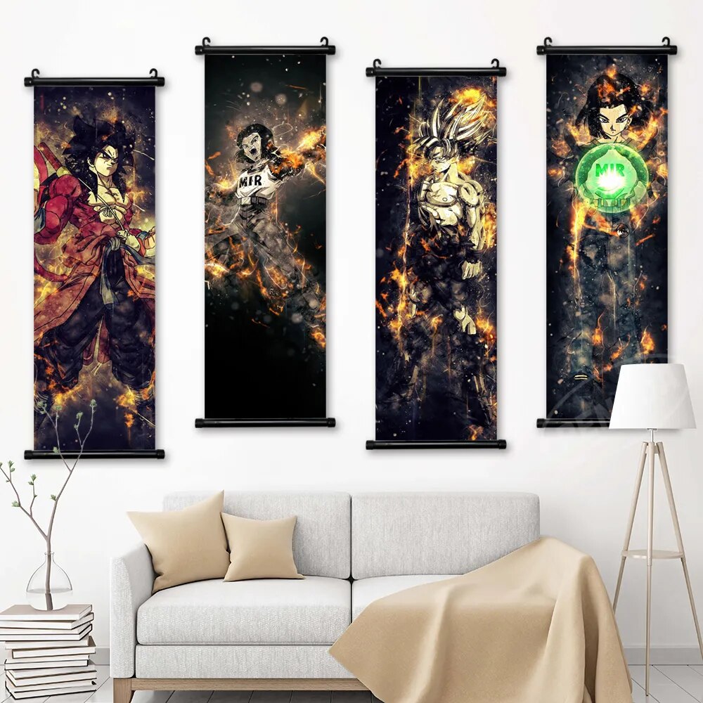 Dragon Ball Super Saiyan Canvas Wall Art