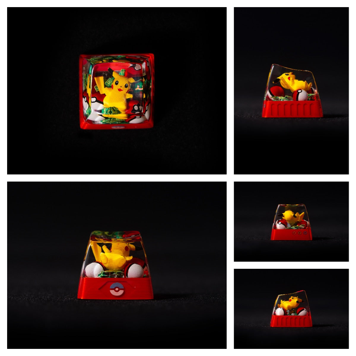 Pokemon Pikachu Custom Resin Micro Transparent KeyCaps