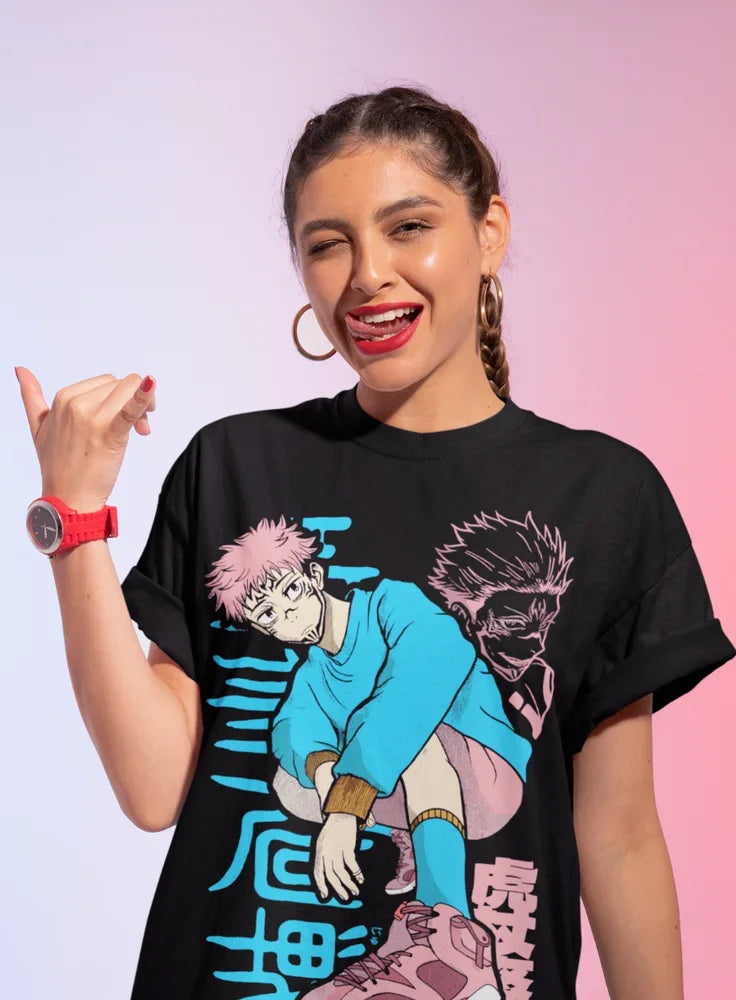 Immerse yourself with this striking tee featuring the unyielding Yuji Itadori. If you are looking for more Jujutsu Kaisen Merch, We have it all! | Check out all our Anime Merch now!