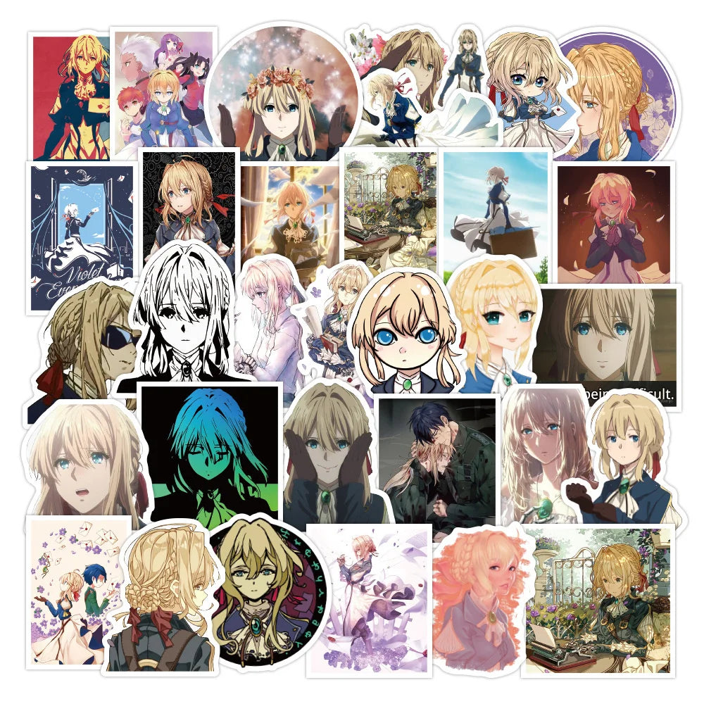 Violet Evergarden Characters Stickers | Violet Evergarden Merch –  EVERYTHING ANIMEE AUSTRALIA PTY LTD