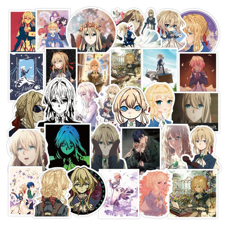 Immerse yourself in the poetic world of Violet with our meticulously crafted stickers. If you are looking for more Violet Merch, We have it all!| Check out all our Anime Merch now!