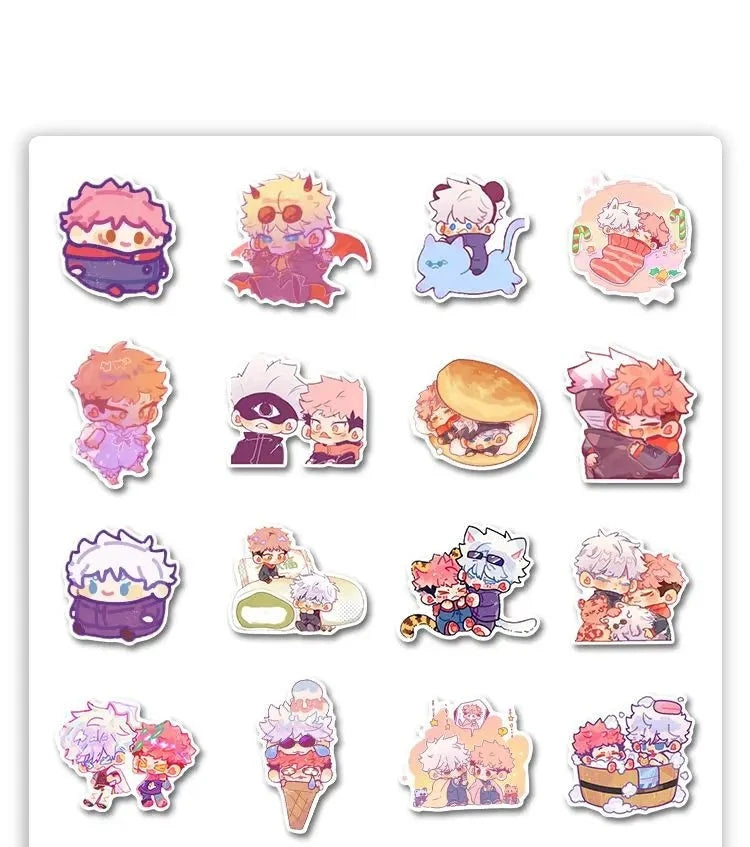 Jujustu Kaisen Cute Stickers (48 Pack)