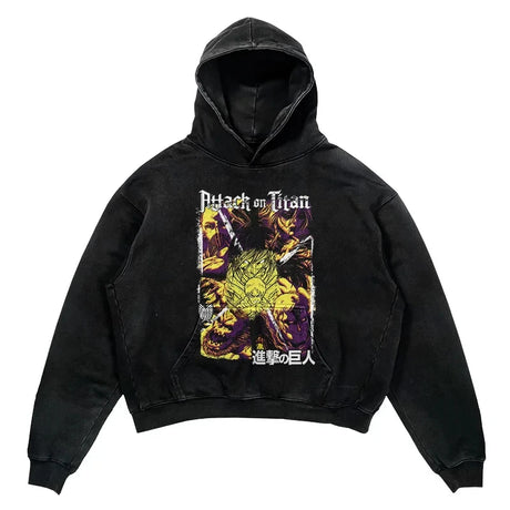 This hoodie carries the fierce spirit of the anime's beloved characters. | If you are looking for more Attack of Titan Merch, We have it all! | Check out all our Anime Merch now!