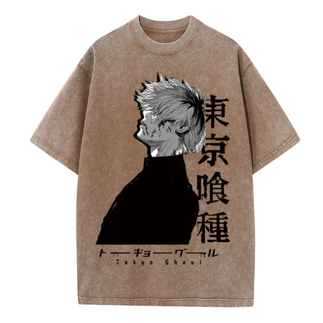 Immerse yourself in this vintage Ken Kaneki tees, perfect for anime fans. Looking for more Tokyo Ghoul merch? Explore our full collection of anime merch now!