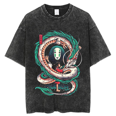 Bring back old memories with our Vintage Spirited Away Cotton Tee's | Here at Everythinganimee we have the worlds best anime merch | Free Global Shipping