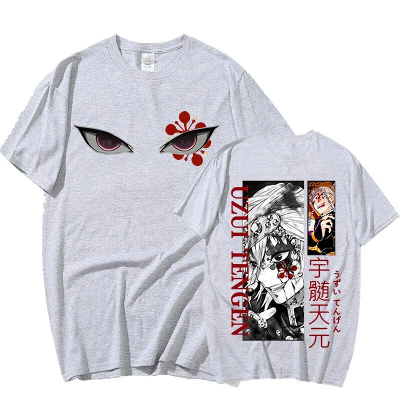 Show off your love for Demon Slayer with our exclusive Tengen Uzui T-Shirt, a must-have for every anime enthusiast. Here at Everythinganimee we have only the best anime Merch!