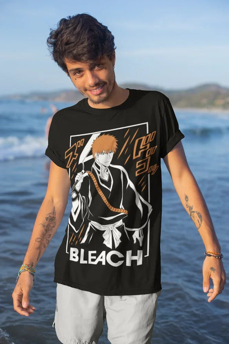 Immerse yourself with this striking tee featuring the unyielding Ichigo Kurosaki tee. If you are looking for more Bleach Merch, We have it all! | Check out all our Anime Merch now!