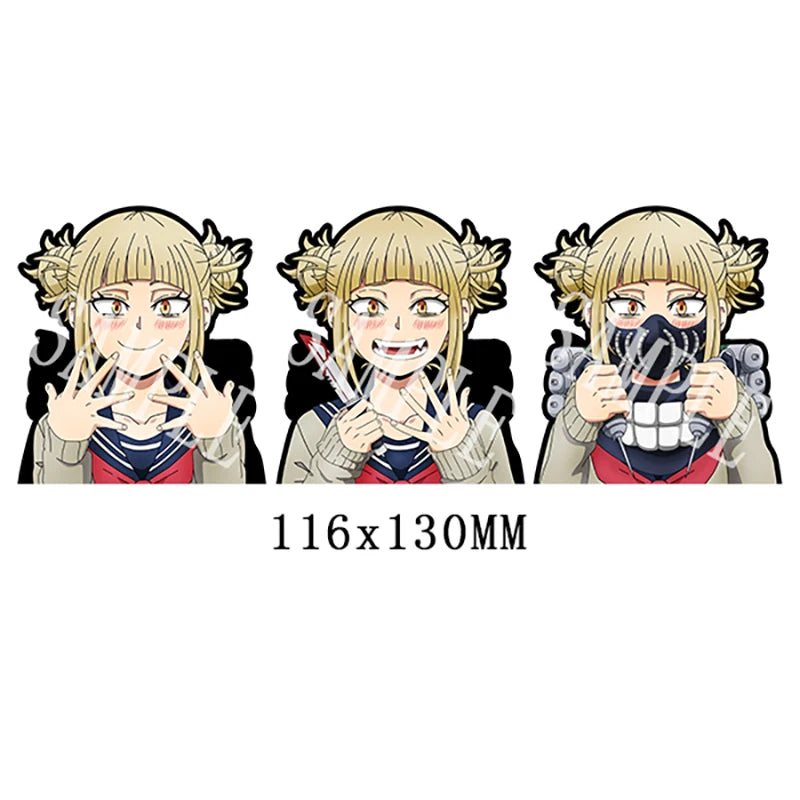 Each sticker shows to depict Himiko in motion, creating a immersive visual effect. If you are looking for more Academia Merch, We have it all! | Check out all our Anime Merch now!