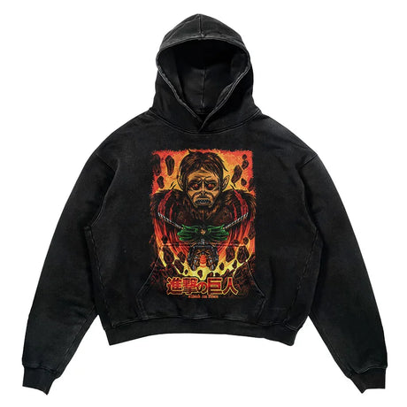 This hoodie carries the fierce spirit of the anime's beloved characters. | If you are looking for more Attack of Titan Merch, We have it all! | Check out all our Anime Merch now!