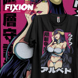 Here at Everythinganimee we have the best anime shirts in the world.
Channel the allure of Albedo from Overlord with this captivating tee, showcasing her signature elegance and mystique. The striking design blends shades of deep purples and soft hues to highlight Albedo's iconic presence.