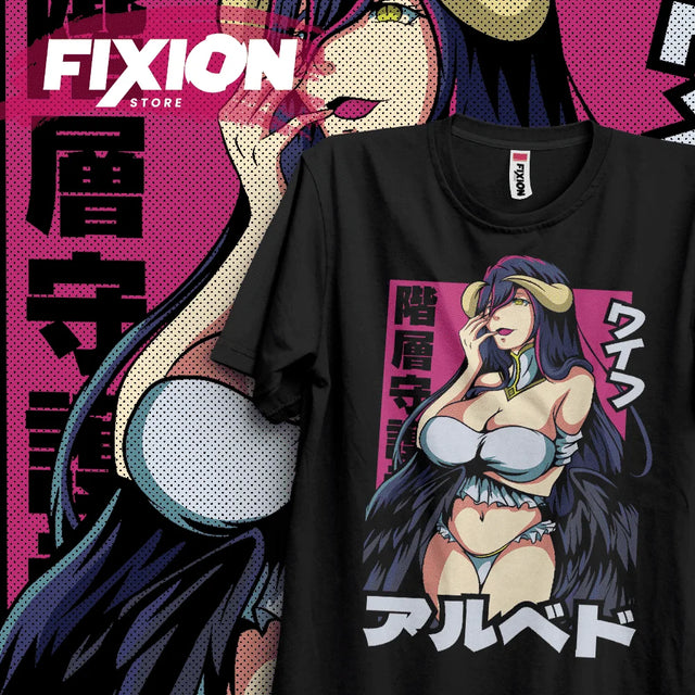 Here at Everythinganimee we have the best anime shirts in the world.
Channel the allure of Albedo from Overlord with this captivating tee, showcasing her signature elegance and mystique. The striking design blends shades of deep purples and soft hues to highlight Albedo's iconic presence.