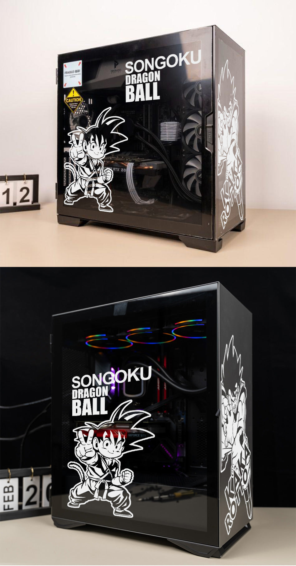 Dragon Ball PC Case Stickers