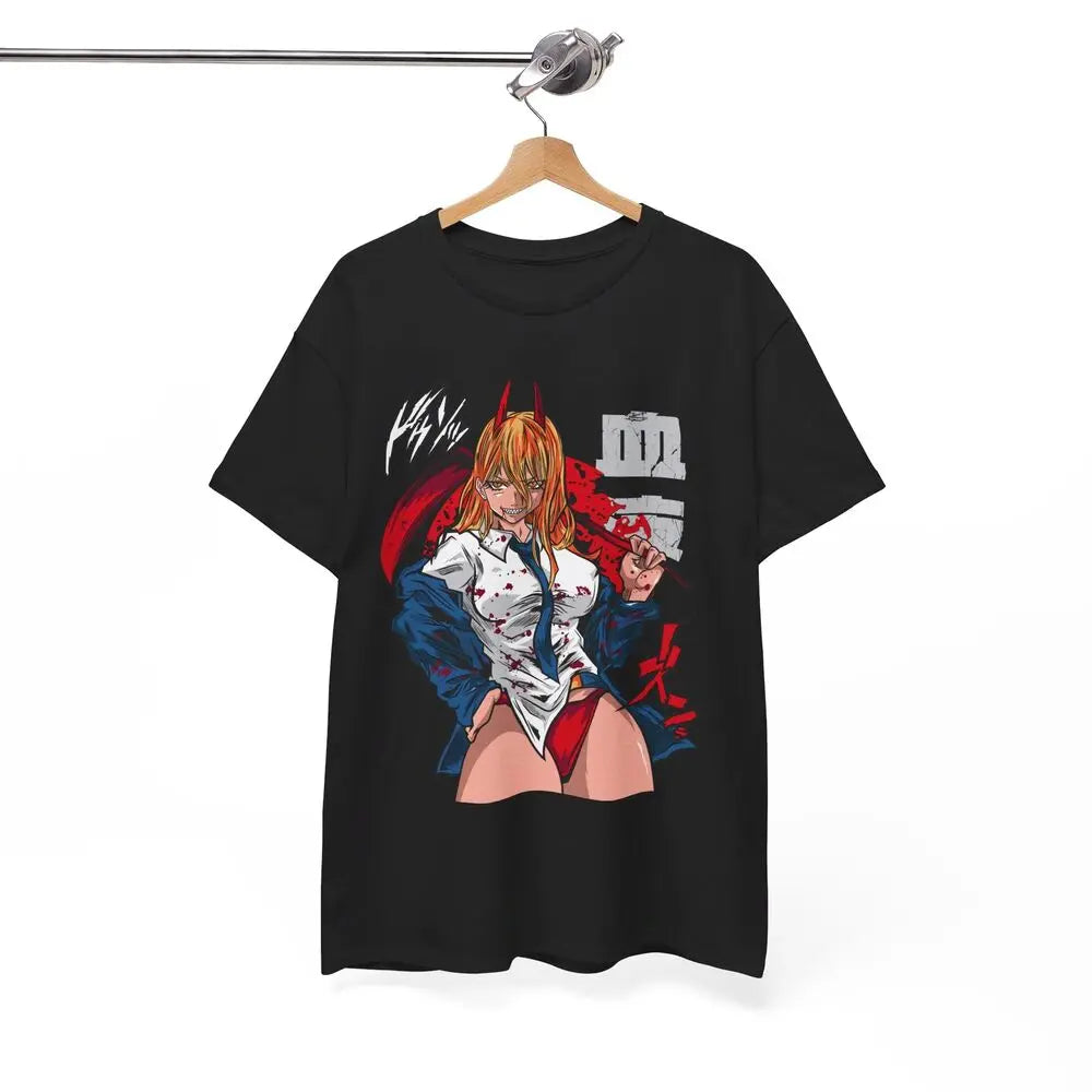 Here at Everythinganimee we only have the best shirts in the world! Unleash your inner cuteness with the Makima Tee, featuring an iconic, vibrant design from Chainsaw Man that anime fans will instantly recognize. 