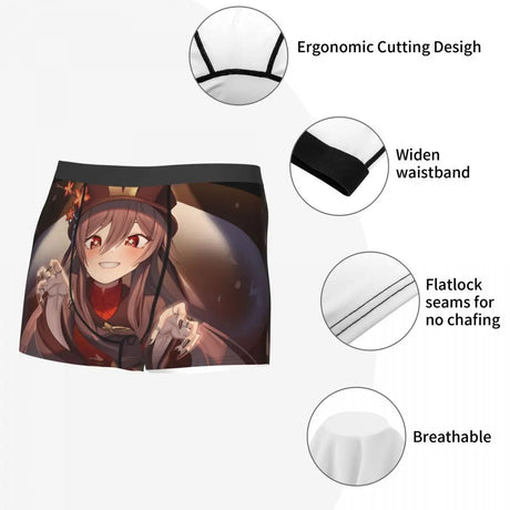 These boxer shorts feature a variety of beloved Genshin Impact characters. If you are looking for more Genshin Impact Merch, We have it all! | Check out all our Anime Merch now!