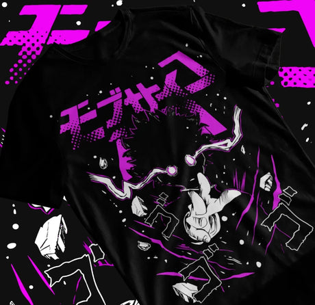 Immerse yourself with this striking tee featuring the unyielding Shigeo tee. If you are looking for more Mob Psycho 100 Merch, We have it all! | Check out all our Anime Merch now!