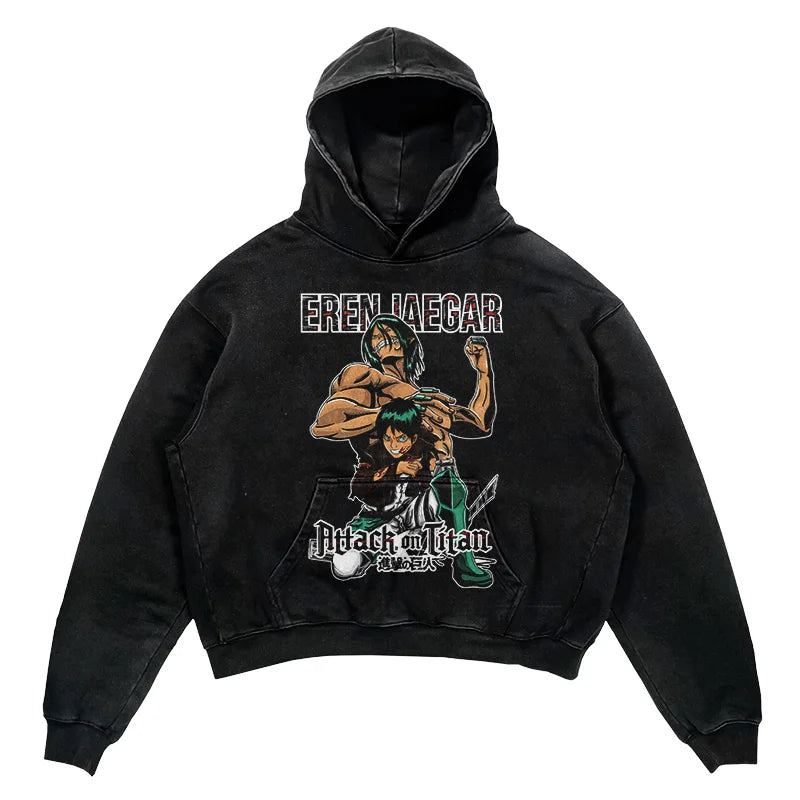 This hoodie carries the fierce spirit of the anime's beloved characters. | If you are looking for more Attack of Titan Merch, We have it all! | Check out all our Anime Merch now!