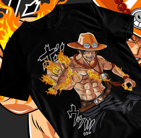 This tee celebrate the legacy of the beloved Fire Fist Ace with this vibrant tee that captures his blazing power. If you are looking for more One Piece Merch, We have it all! | Check out all our Anime Merch now!