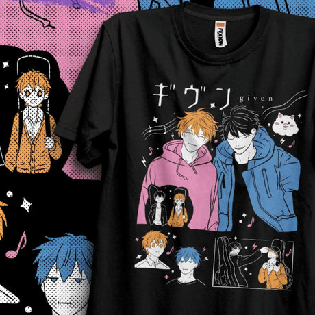 Immerse yourself in this striking Given Tee, perfect for anime fans. Looking for more Given merch? Explore our full collection of anime merch now!